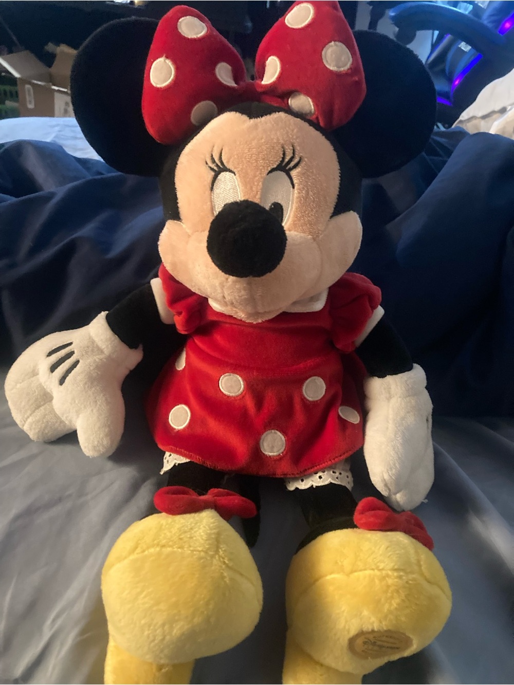 Disney Minnie Mouse Red Polka Dot Plush Toy